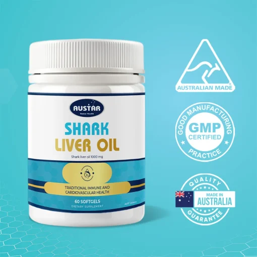 AUSTAR Shark Liver Oil 1000MG - 60 Capsules - Image 2