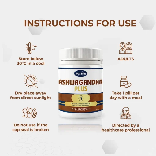 AUSTAR Ashwagandha Plus - 60 Capsules - Image 4