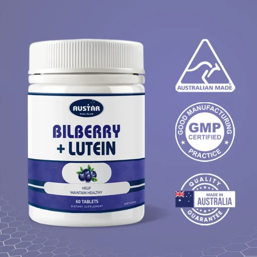 AUSTAR Bilberry & Lutein - 60 Capsules - Image 2