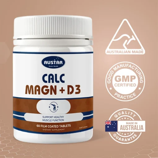 AUSTAR Calc Magn + D3 - 60 Capsules - Image 2