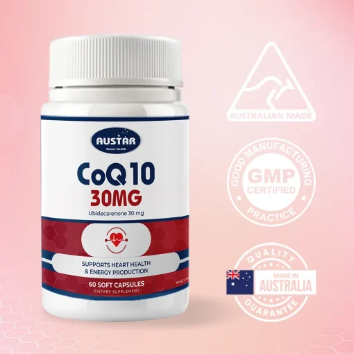 AUSTAR CoQ10 30mg - 60 Soft Capsules - Image 2
