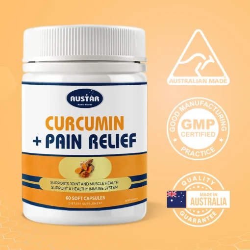 AUSTAR Curcumin+ Pain Relief - 60 Capsules - Image 2
