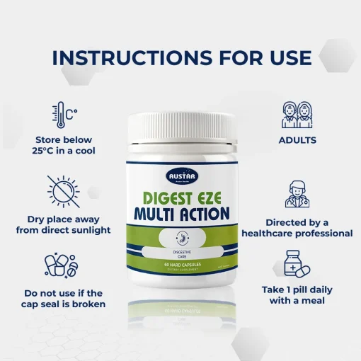 AUSTAR Digest Eze Multi Action - 60 Capsules - Image 4