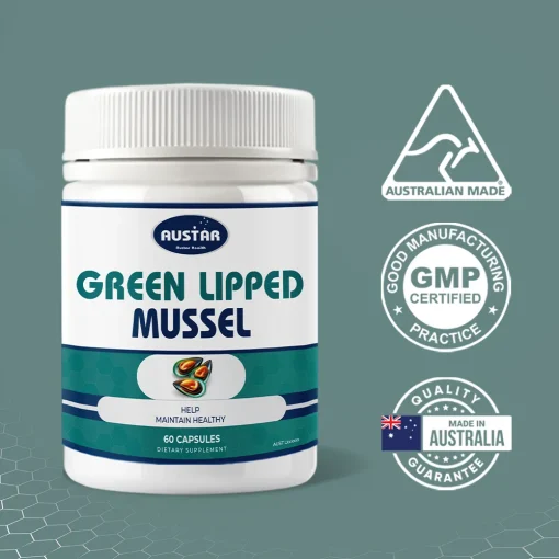 AUSTAR Green Lipped Mussel - 60 Capsules - Image 2