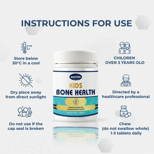 AUSTAR Kid Bone Health - 60 Chewable Tablets - Image 6