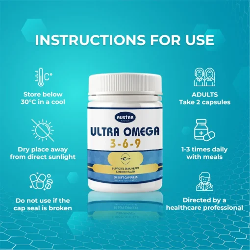 AUSTAR Ultra Omega 3-6-9 - 60 Soft Capsules - Image 6