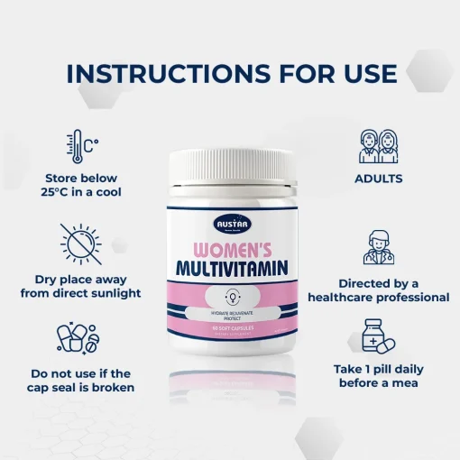 AUSTAR Women’s Multivitamin - 60 Capsules - Image 4